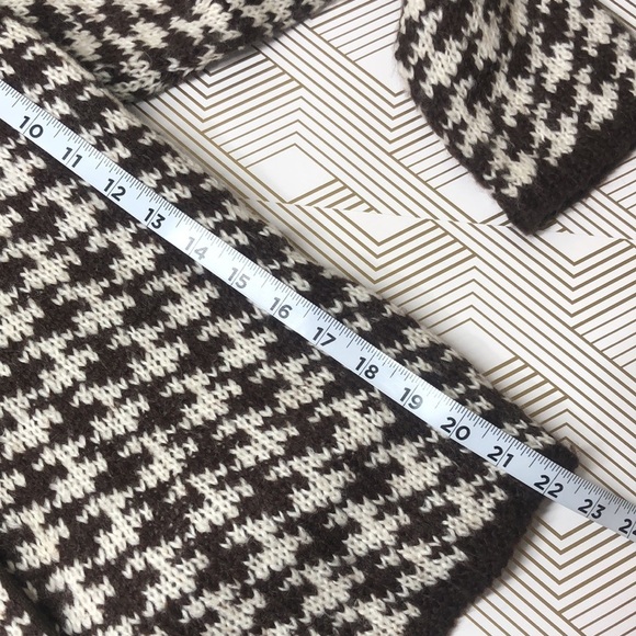NWT Carducci sweater brown and white - Picture 13 of 15